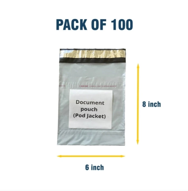 Plain Courier Cover 6 * 8 Inch with POD